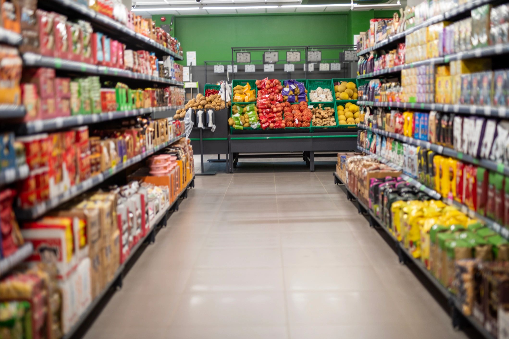 Retail environment representing store operations and analytics